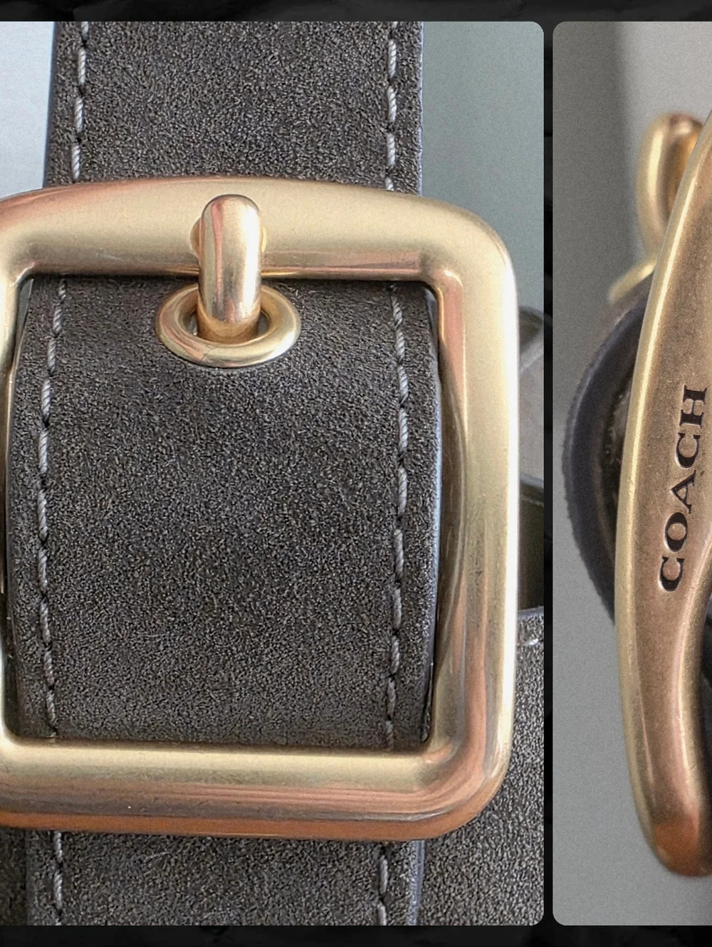 Coach Bleecker CCC24 Olive Suede Leather Bucket Shoulder Bag NWT